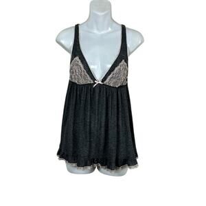 Victoria’s Secret Gray Baby Doll Lingerie size L
